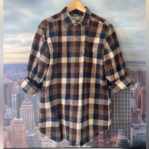 Carhartt Flannel | Brown Tan Blue | Medium